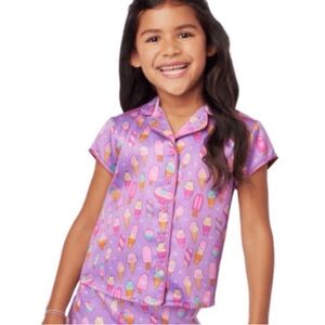 American Girl Pajama Short Sleeve Button-Front TOP ONLY Sweet Dreams